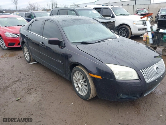 2007 Mercury Milan Premier with VIN 3MEHM08147R623554, listed as a IAAI auction lot 41714296 with 138,838 mi miles. Bid and sale history available at carsss.com. Image 1.