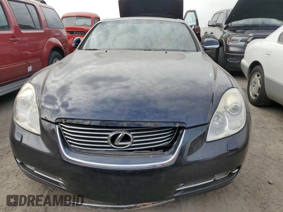 2007 Lexus SC 430 with VIN JTHFN45Y079012879, listed as a Copart auction lot 76712904 with Not Provided miles and Salvage Title. Bid and sale history available at DreamBid. Image 5.