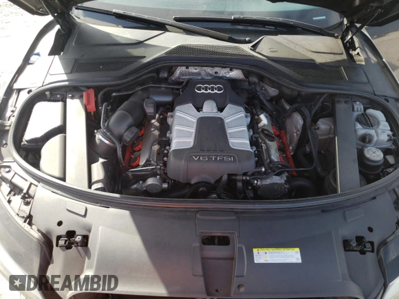 2013 Audi A8 3.0L with VIN WAUAGAFDXDN032766, listed as a Copart auction lot 84275944 with 127,388 mi miles and Salvage title. Bid and sale history available at DreamBid. Image 13.