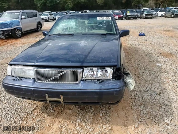 1998 Volvo S90 with VIN YV1KS960XW1133912, listed as a Copart auction lot 42601775 with 154,032 mi miles and Salvage Title. Bid and sale history available at carsss.com. Image 10.