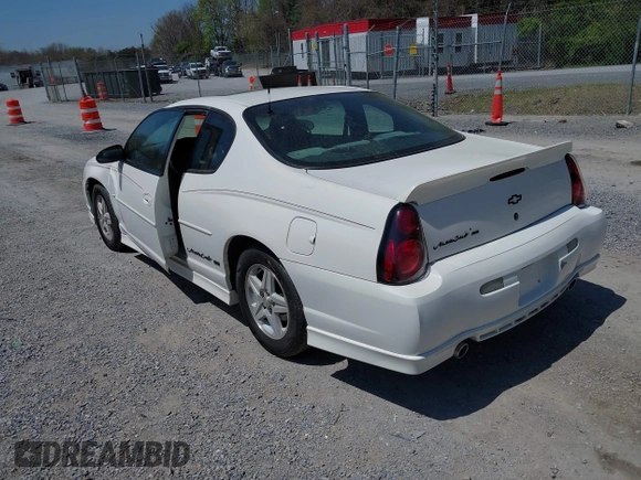 2002 Chevrolet Monte Carlo SS with VIN 2G1WX15K629204602, listed as a IAAI auction lot 42054502 with 163,287 mi miles. Bid and sale history available at carsss.com. Image 3.