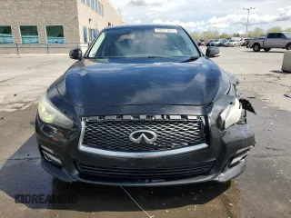 2014 Infiniti Q50 Sport with VIN JN1BV7AR2EM700296, listed as a Copart auction lot 55527025 with 142,878 mi miles and Salvage title. Bid and sale history available at DreamBid. Image 5.