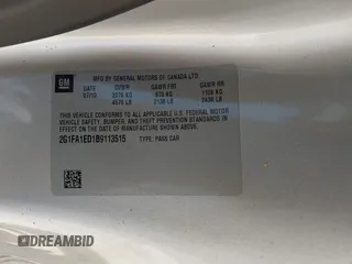 2011 Chevrolet Camaro 2LS с VIN 2G1FA1ED1B9113515, выставлен на аукционе IAAI как лот 41993280 с пробегом 96 519 миль миль и . История ставок и продаж доступна на DreamBid. Изображение 9.