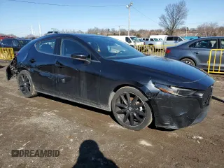 2019 Mazda Mazda3 Hatchback w/Premium Pkg with VIN JM1BPBNM1K1142494, listed as a Copart auction lot 45122415 with 42,607 mi miles and Salvage Title. Bid and sale history available at carsss.com. Image 4.