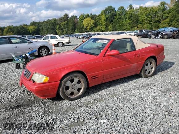 1999 Mercedes-Benz SL-Class with VIN WDBFA68F0XF183781, listed as a Copart auction lot 73665464 with 69,046 mi miles and Clean Title. Bid and sale history available at carsss.com. Image 1.