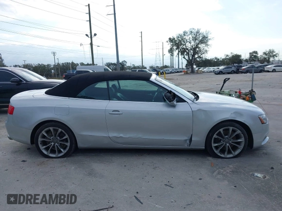 2013 Audi A5 Premium Plus with VIN WAULFAFH1DN001095, listed as a IAAI auction lot 41249488 with 69,316 mi miles. Bid and sale history available at carsss.com. Image 13.