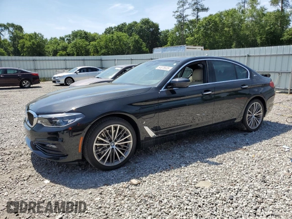 2018 BMW 5 Series 530e with VIN WBAJA9C5XJB033443, listed as a Copart auction lot 54876635 with Not provided miles and Salvage title. Bid and sale history available at DreamBid. Image 1.