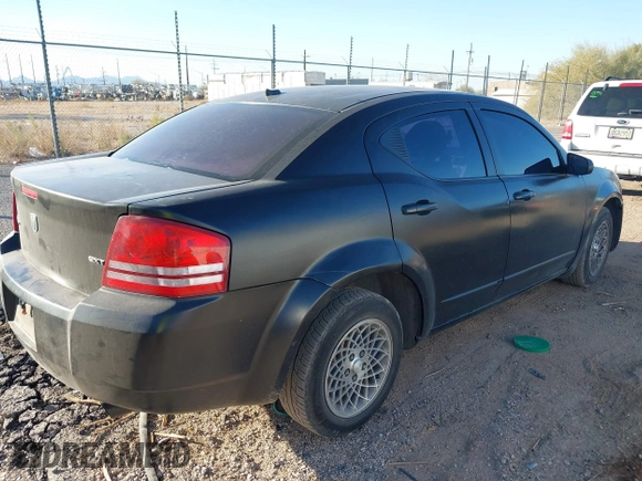 2008 Dodge Avenger SXT with VIN 1B3LC56K98N206718, listed as a IAAI auction lot 41518543 with 172,650 mi miles and . Bid and sale history available at DreamBid. Image 4.