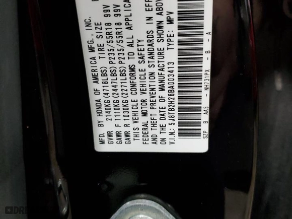 2011 Acura RDX with VIN 5J8TB2H26BA003413, listed as a Copart auction lot 47288905 with 156,677 mi miles and Clean Title. Bid and sale history available at carsss.com. Image 12.