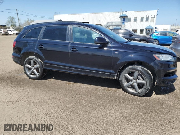 2014 Audi Q7 z VIN WA1DMCFE3ED008419, wystawiony jako Copart lot #56144315 z przebiegiem Nie podano mil oraz Szkoda całkowita • Salvage title. Historia ofert i sprzedaży dostępna na DreamBid. Obrazek 4.