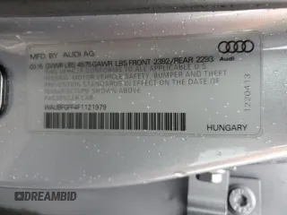 2015 Audi S3 Premium Plus z VIN WAUBFGFF4F1121979, wystawiony jako Copart lot #44574735 z przebiegiem 58 528 mil mil oraz Szkoda całkowita • Salvage title. Historia ofert i sprzedaży dostępna na DreamBid. Obrazek 14.