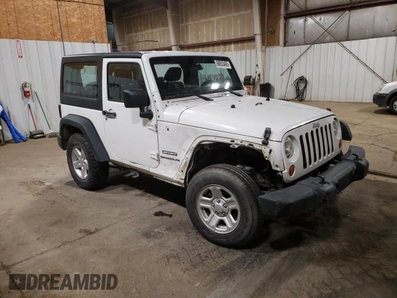 2012 Jeep Wrangler Sport z VIN 1C4AJWAG7CL256428, wystawiony jako Copart lot #66923465 z przebiegiem 36 478 mil mil oraz Szkoda całkowita • Salvage title. Historia ofert i sprzedaży dostępna na DreamBid. Obrazek 4.