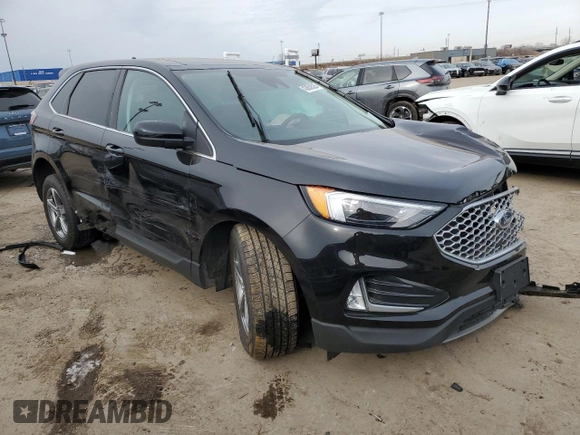 2024 Ford Edge SEL with VIN 2FMPK4J96RBB06280, listed as a Copart auction lot 43650525 with 9,380 mi miles and Salvage Title. Bid and sale history available at carsss.com. Image 4.