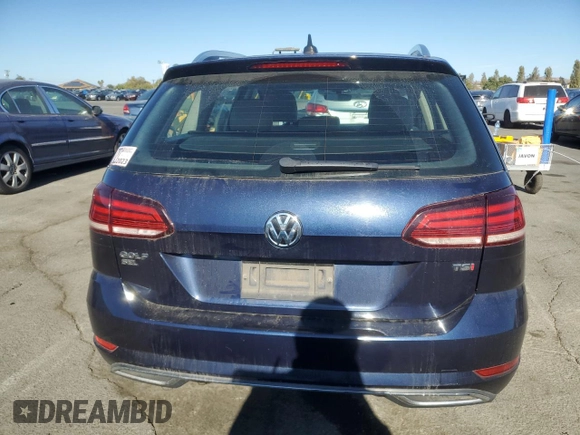 2018 Volkswagen Golf SportWagen SEL with VIN 3VWL17AU8JM756014, listed as a Copart auction lot 77156884 with 62,940 mi miles and Salvage Title. Bid and sale history available at carsss.com. Image 6.