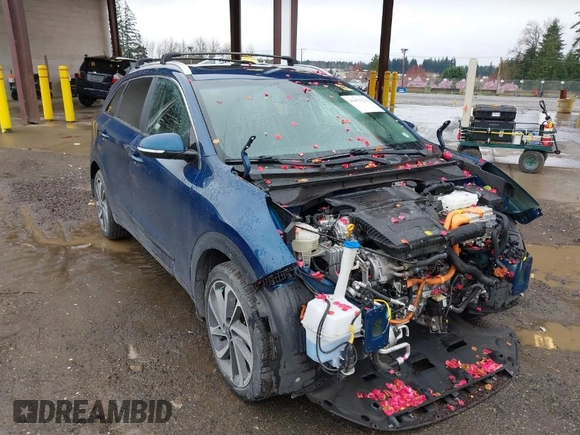 2019 Kia Niro EX with VIN KNDCE3LC7K5351502, listed as a IAAI auction lot 41871233 with 72,457 mi miles. Bid and sale history available at carsss.com. Image 1.
