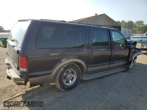 2000 Ford Excursion Limited with VIN 1FMNU42F5YEA90629, listed as a Copart auction lot 58949025 with 449,482 mi miles and Salvage title. Bid and sale history available at DreamBid. Image 3.
