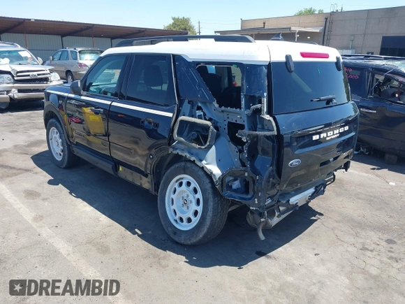 2023 Ford Bronco Sport Heritage with VIN 3FMCR9G6XPRD41896, listed as a IAAI auction lot 42459929 with 22,952 mi miles and . Bid and sale history available at DreamBid. Image 3.