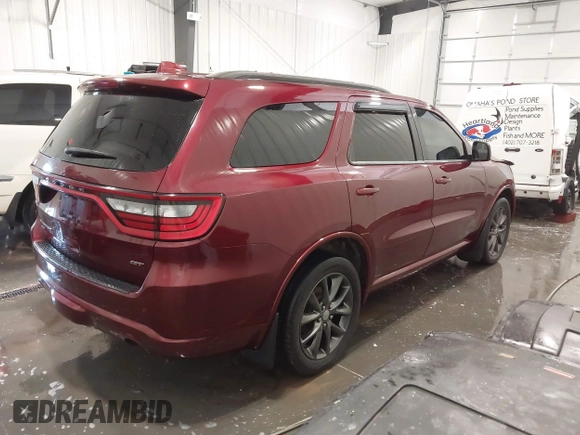 2017 Dodge Durango GT with VIN 1C4RDJDG2HC758070, listed as a IAAI auction lot 41898378 with 153,856 mi miles and . Bid and sale history available at carsss.com. Image 4.
