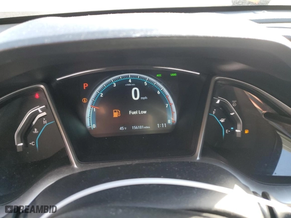 2016 Honda Civic Sedan Touring with VIN 19XFC1F90GE203789, listed as a Copart auction lot 41843765 with 156,181 mi miles and Salvage Title. Bid and sale history available at carsss.com. Image 9.