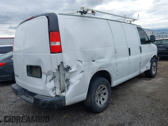 2010 Chevrolet Express Cargo Van with VIN 1GCUGADX2A1183133, listed as a IAAI auction lot 41718680 with 261,237 mi miles. Bid and sale history available at carsss.com. Image 4.