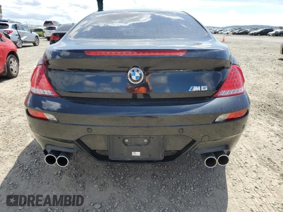 2010 BMW M6 z VIN WBSEH9C52ACY25265, wystawiony jako Copart lot #53721055 z przebiegiem Nie podano mil oraz Czysty tytuł • Clean title. Historia ofert i sprzedaży dostępna na DreamBid. Obrazek 6.