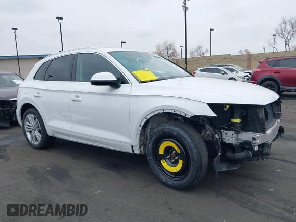 2018 Audi Q5 Premium Plus with VIN WA1BNAFY9J2205989, listed as a IAAI auction lot 41838062 with 60,777 mi miles. Bid and sale history available at carsss.com. Image 13.