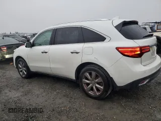 2014 Acura MDX Advance with VIN 5FRYD3H88EB019163, listed as a Copart auction lot 43661515 with 188,065 mi miles and Salvage title. Bid and sale history available at DreamBid. Image 2.