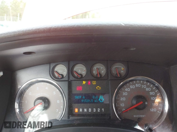 2009 Ford F-150 XL with VIN 1FTPW12V89KC72101, listed as a IAAI auction lot 41931471 with 91,729 mi miles. Bid and sale history available at carsss.com. Image 7.