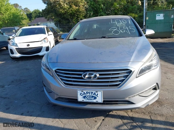 2015 Hyundai Sonata 2.4L SE with VIN 5NPE24AF1FH154271, listed as a IAAI auction lot 42078645 with 179,867 mi miles. Bid and sale history available at carsss.com. Image 6.