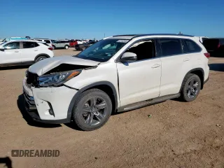 2019 Toyota Highlander Limited with VIN 5TDDZRFH2KS950028, listed as a Copart auction lot 57712315 with 52,468 mi miles and Salvage title. Bid and sale history available at DreamBid. Image 1.