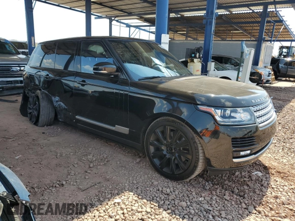 2015 Land Rover Range Rover Supercharged with VIN SALGS2TF9FA211326, listed as a Copart auction lot 59678755 with 97,466 mi miles and Salvage title. Bid and sale history available at DreamBid. Image 4.