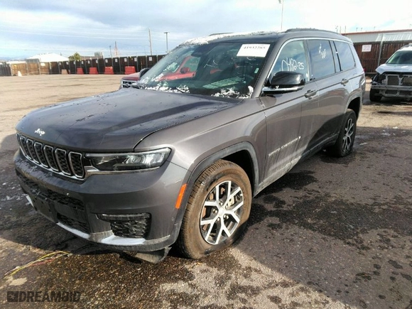 2024 Jeep Grand Cherokee L Limited with VIN 1C4RJKBG6R8603236, listed as a IAAI auction lot 41932285 with 12,625 mi miles. Bid and sale history available at carsss.com. Image 2.