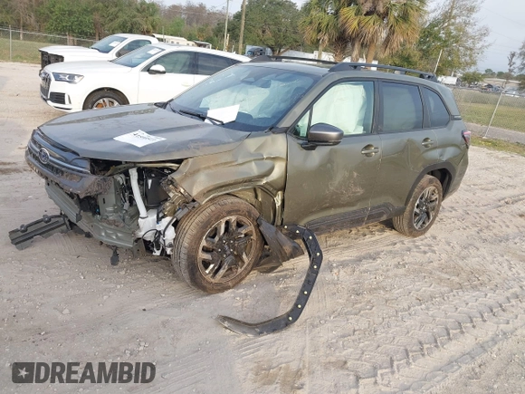 2025 Subaru Forester Limited z VIN JF2SLDRC1SH484884, wystawiony jako IAAI lot #41590511 z przebiegiem 4 933 mil mil oraz . Historia ofert i sprzedaży dostępna na DreamBid. Obrazek 2.