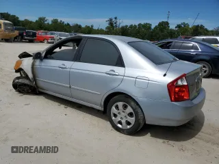 2006 Kia Spectra EX with VIN KNAFE121665348840, listed as a Copart auction lot 69798184 with 0 mi miles and Salvage Title. Bid and sale history available at carsss.com. Image 2.