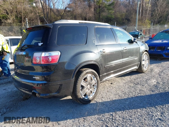 2011 GMC Acadia Denali with VIN 1GKKVTED7BJ327908, listed as a IAAI auction lot 41879070 with 62,591 mi miles. Bid and sale history available at carsss.com. Image 4.