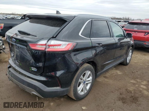 2020 Ford Edge SEL with VIN 2FMPK4J91LBA24576, listed as a Copart auction lot 50312435 with 87,956 mi miles and Salvage Title. Bid and sale history available at DreamBid. Image 3.