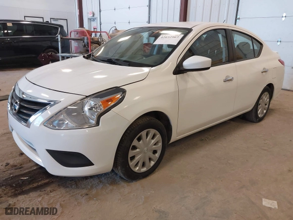 2019 Nissan Versa Sedan SV with VIN 3N1CN7AP1KL881058, listed as a IAAI auction lot 42032907 with 106,842 mi miles. Bid and sale history available at carsss.com. Image 18.