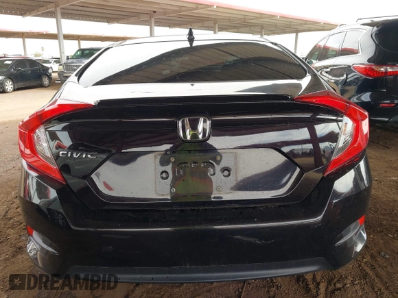 2017 Honda Civic Sedan EX-T with VIN 19XFC1F39HE028956, listed as a IAAI auction lot 41778460 with 57,216 mi miles. Bid and sale history available at carsss.com. Image 16.