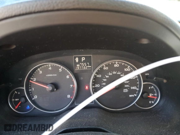 2013 Subaru Legacy 2.5i z VIN 4S3BMBA67D3035859, wystawiony jako Copart lot #52052765 z przebiegiem 197 732 mil mil oraz Szkoda całkowita • Salvage title. Historia ofert i sprzedaży dostępna na DreamBid. Obrazek 9.