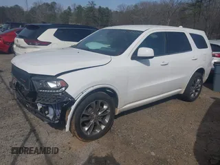 2019 Dodge Durango GT Plus with VIN 1C4RDJDG6KC691545, listed as a IAAI auction lot 41744250 with 108,422 mi miles and . Bid and sale history available at DreamBid. Image 2.