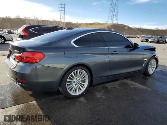 2014 BMW 4 Series 428i with VIN WBA3N7C56EF719334, listed as a Copart auction lot 49450185 with 108,964 mi miles and Salvage Title. Bid and sale history available at carsss.com. Image 3.