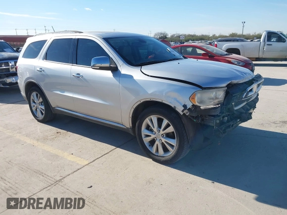 2011 Dodge Durango Crew with VIN 1D4SD4GT3BC685765, listed as a IAAI auction lot 41349001 with 138,687 mi miles and . Bid and sale history available at DreamBid. Image 1.