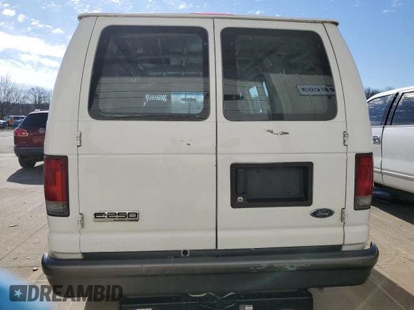 2007 Ford Econoline Cargo Commercial with VIN 1FTNE24W07DA34735, listed as a Copart auction lot 48188525 with 229,874 mi miles and Salvage title. Bid and sale history available at DreamBid. Image 6.