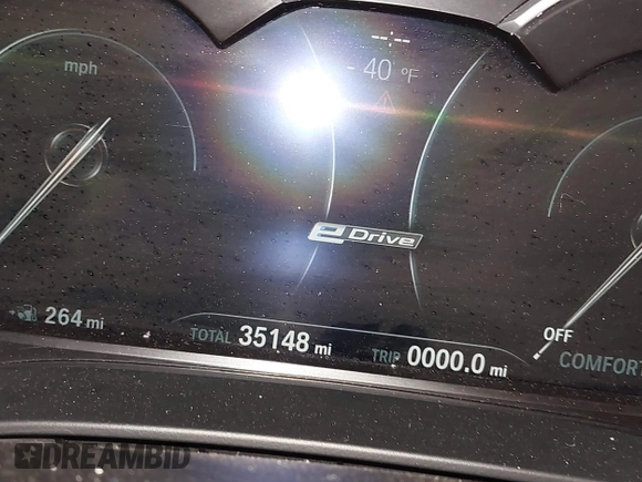 2018 BMW 5 Series 530e with VIN WBAJA9C51JB252601, listed as a IAAI auction lot 41491422 with 35,148 mi miles and . Bid and sale history available at DreamBid. Image 14.