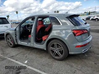 2020 Audi SQ5 Premium Plus with VIN WA1B4AFY1L2123096, listed as a Copart auction lot 41638784 with 31,705 mi miles and . Bid and sale history available at DreamBid. Image 2.