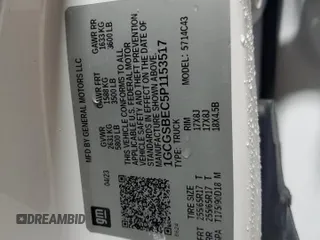 2023 Chevrolet Colorado 2WD Work Truck с VIN 1GCGSBEC5P1153517, выставлен на аукционе Copart как лот 57752845 с пробегом 17 838 миль миль и Чистый • Clean title. История ставок и продаж доступна на DreamBid. Изображение 13.