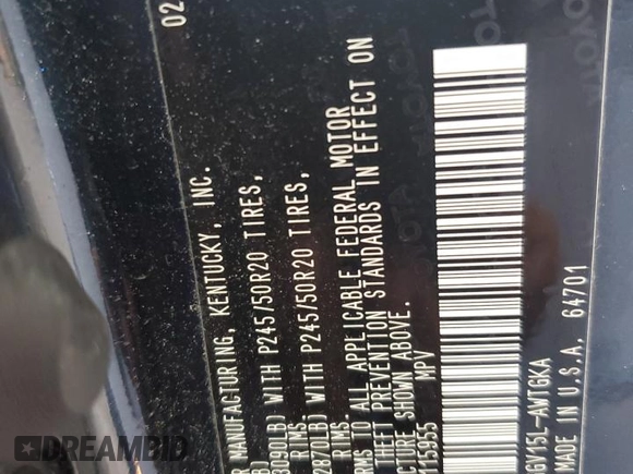 2015 Toyota Venza XLE с VIN 4T3BK3BBXFU115955, выставлен на аукционе Copart как лот 62087525 с пробегом 33 320 миль миль и Чистый • Clean title. История ставок и продаж доступна на DreamBid. Изображение 13.