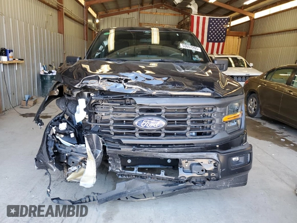 2024 Ford F-150 STX with VIN 1FTFW2L59RFA46030, listed as a Copart auction lot 53657205 with Not Provided miles and Salvage Title. Bid and sale history available at carsss.com. Image 5.