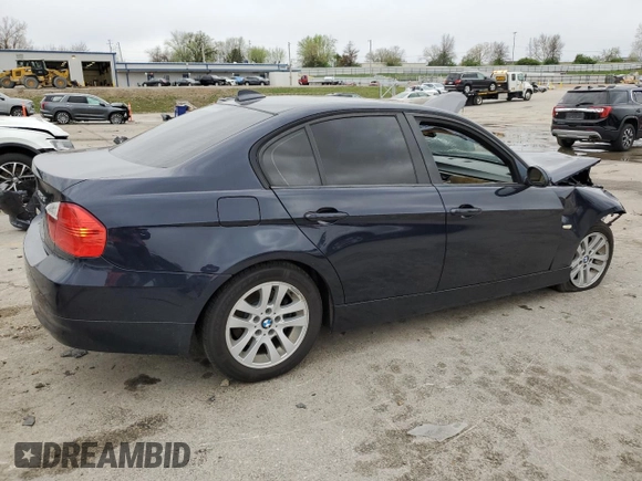 2006 BMW 3 Series 325xi with VIN WBAVD13536KV06357, listed as a Copart auction lot 51684215 with 153,389 mi miles and Salvage Title. Bid and sale history available at carsss.com. Image 3.