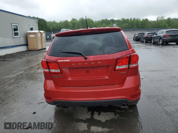 2014 Dodge Journey SXT z VIN 3C4PDDBG5ET290590, wystawiony jako Copart lot #57758595 z przebiegiem 87 443 mil mil oraz Szkoda całkowita • Salvage title. Historia ofert i sprzedaży dostępna na DreamBid. Obrazek 6.